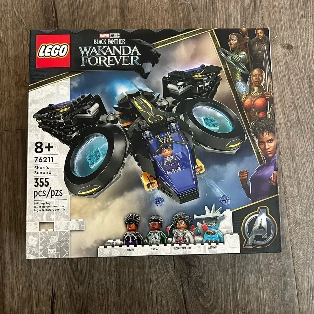 LEGO Marvel Black Panther: Wakanda Forever Shuri's Sunbird 76211 Building  Set